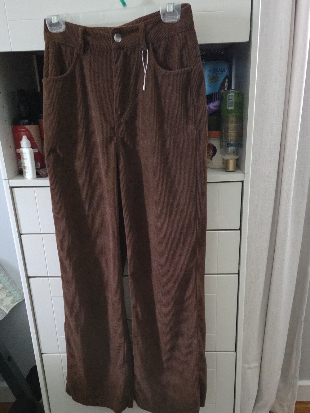 Brown Corduroy Womens Pants